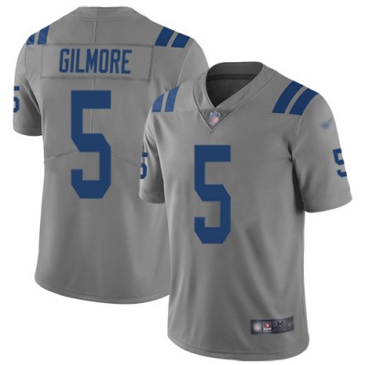 Nike Indianapolis Colts #5 Stephon Gilmore Gray Men's Stitched NFL Limited Inverted Legend Jersey Men's